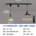 New arrival art french medieval style restaurant chandelier with fan adjustable magnetic track bar b&b creative chandelier