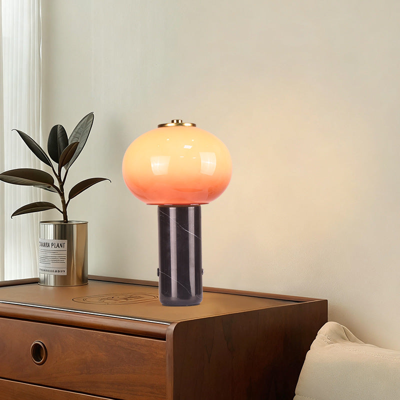 Nordic modern minimalist marble charging desk lamp - creative study, living room decorative light, bedroom living room touch control table lamp