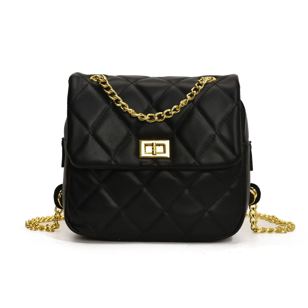 Cross-border diamond chain small bag women's 2025 summer new fashion and leisure foreign style shoulder bag backpack