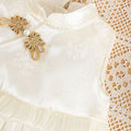 Summer 100-day newborn thin one-piece jumpsuit baby chinoiserie bag butt cover baby princess dress trendy