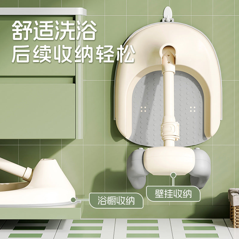 2 infant and toddler bath rack, baby standing bath artifact, bathtub table, foldable, installation-free, non-slip