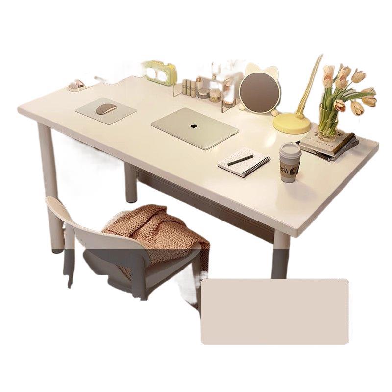 Eco-friendly 2.5cm thickened particleboard desk - white, reinforced, simple rectangular design - ideal for study, bedroom, or writing