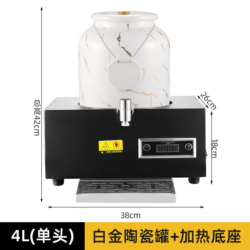 Milk tripod, hotel restaurant ceramic milk tripod coffee tripod numerical control heating stainless steel hot and cold tripod, juice tripod