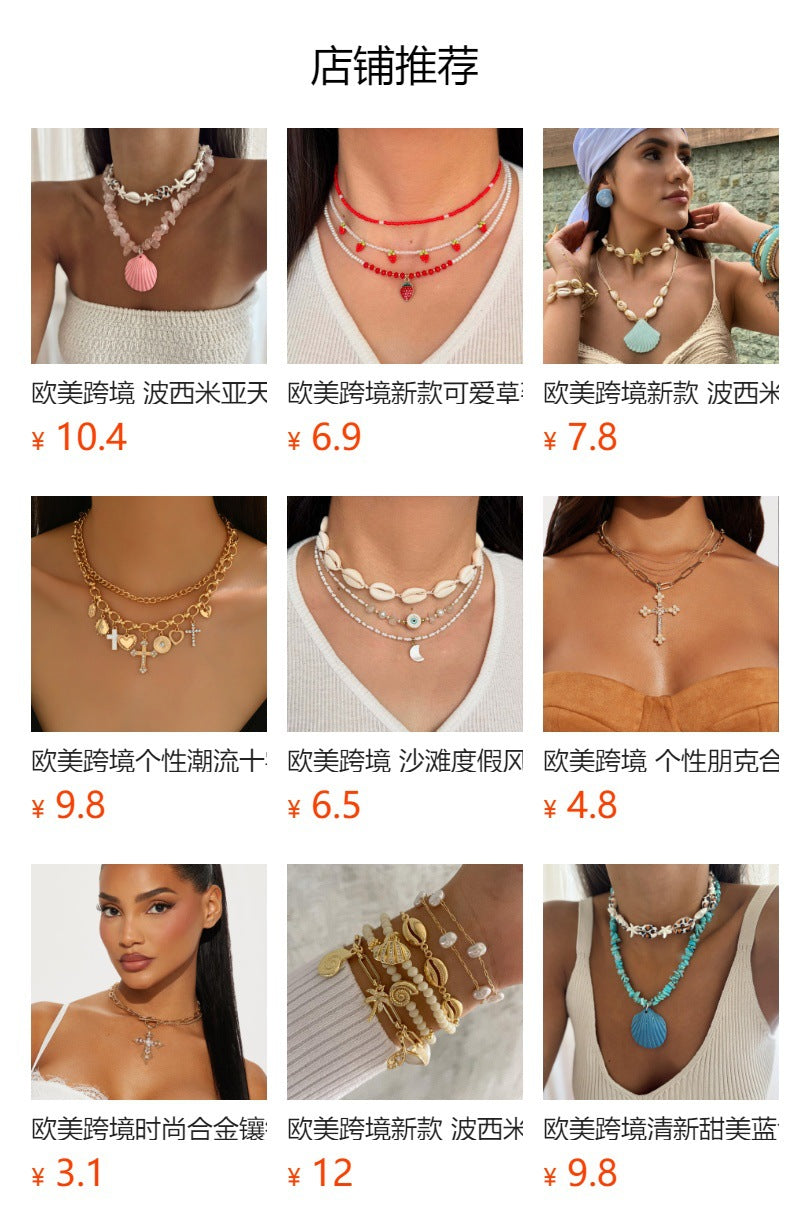 Wholesale vintage snake pendants - european & american cross-border trendy jewelry - snake-shaped elements with diamond accents - high-end sweater necklace for women