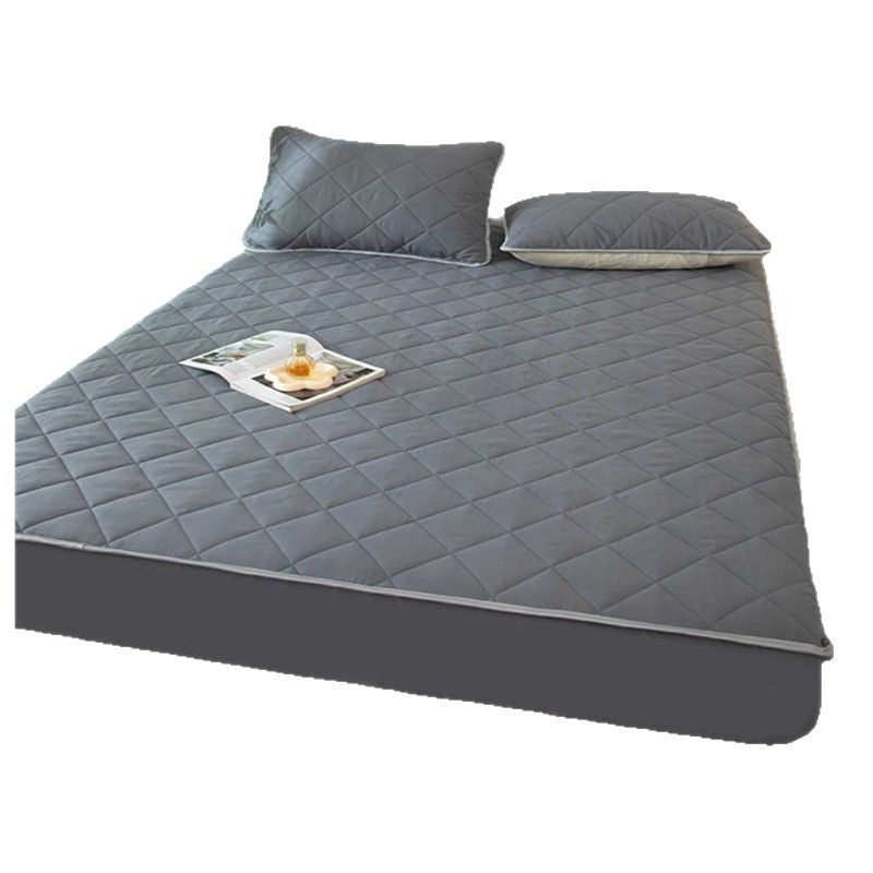 Machine washable single piece thickened bed cover quilted simmons bed protector new arrival protective cover neutral cotton bed sheet bed cover