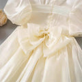 Girls' summer new collection dress  - baby girl bowknot tutu dress - birthday party dress - puff sleeve princess dress
