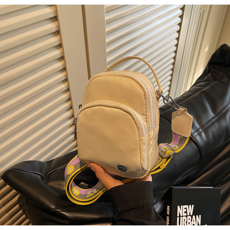 Cross-border wide shoulder strap small satchel women's shoulder bag light travel commuter fashion women's bag versatile casual messenger bag