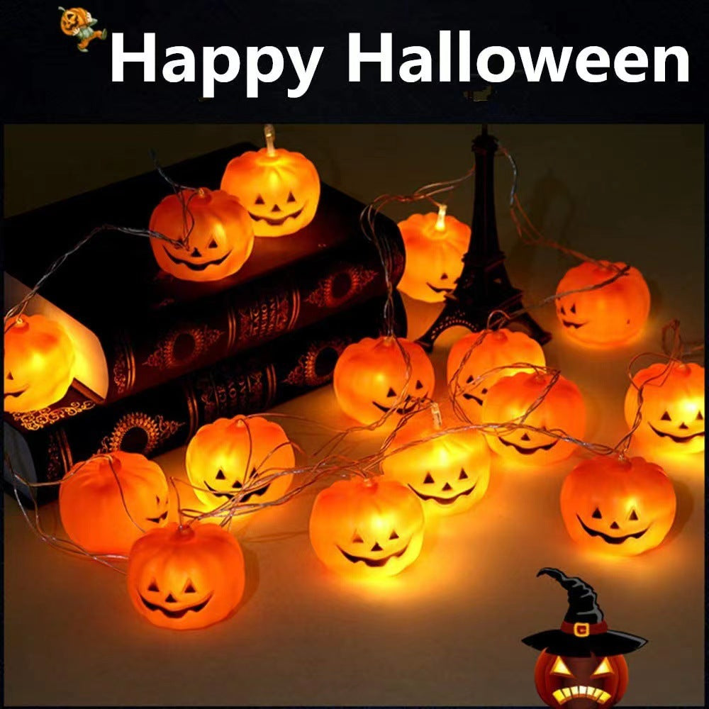 New Halloween light string skull ghost horror decorative lights ghost festival atmosphere small lights battery box pumpkin lights