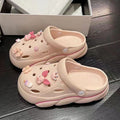 Cartoon matchingnew arrival crocs women's summerthick sole stomping on shit feeling pet outwear sandalsnon-slip soft soleeasiest for match