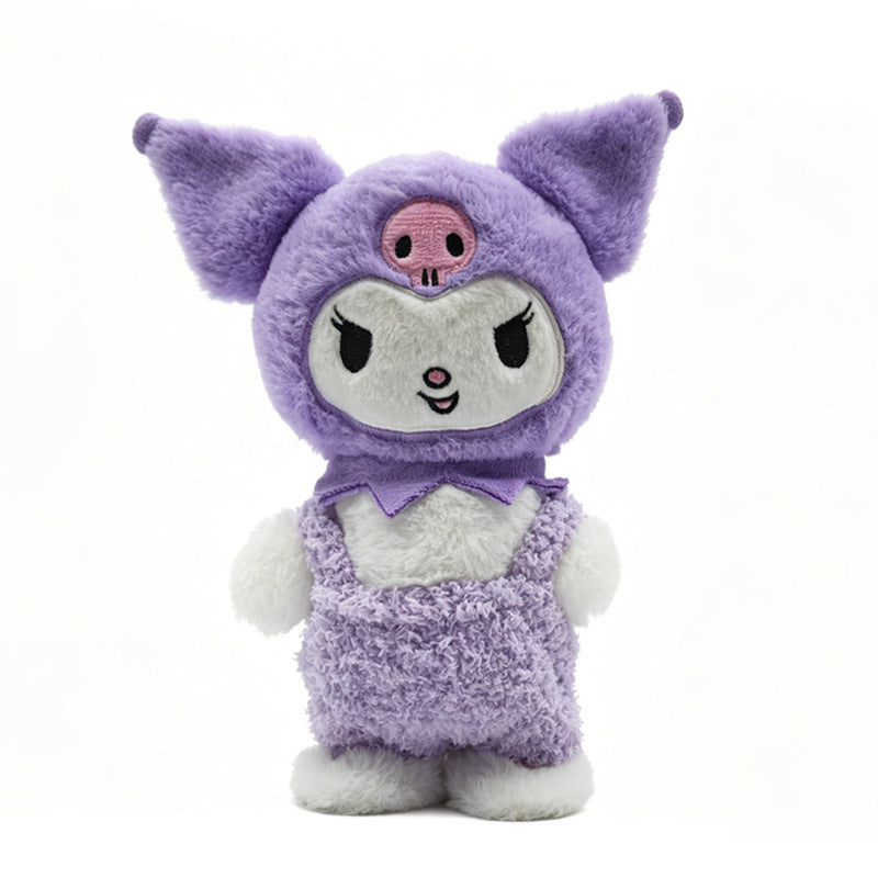 Walking and singing overalls plush toy - soft, huggable, and healing companion doll - a fun and heartwarming gift for girls