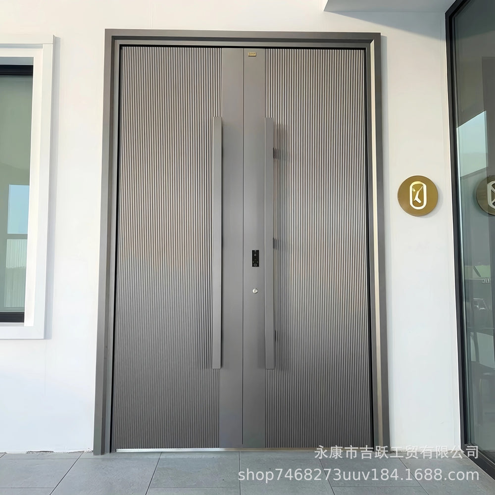Cast aluminum door, entrance door, anti-theft door, finely carved cast aluminum door, double door, sub-door, class a entrance door, anti-theft door