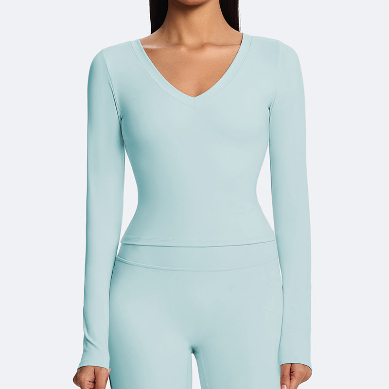 European and american cross-border eco-friendly high-stretch yoga top, barely-there lightweight sports bra, spandex-blend brushed yoga outfit