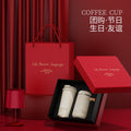316 stainless steel insulated tumbler double cup gift set - coffee mug, office cup, premium business souvenir gift with logo option