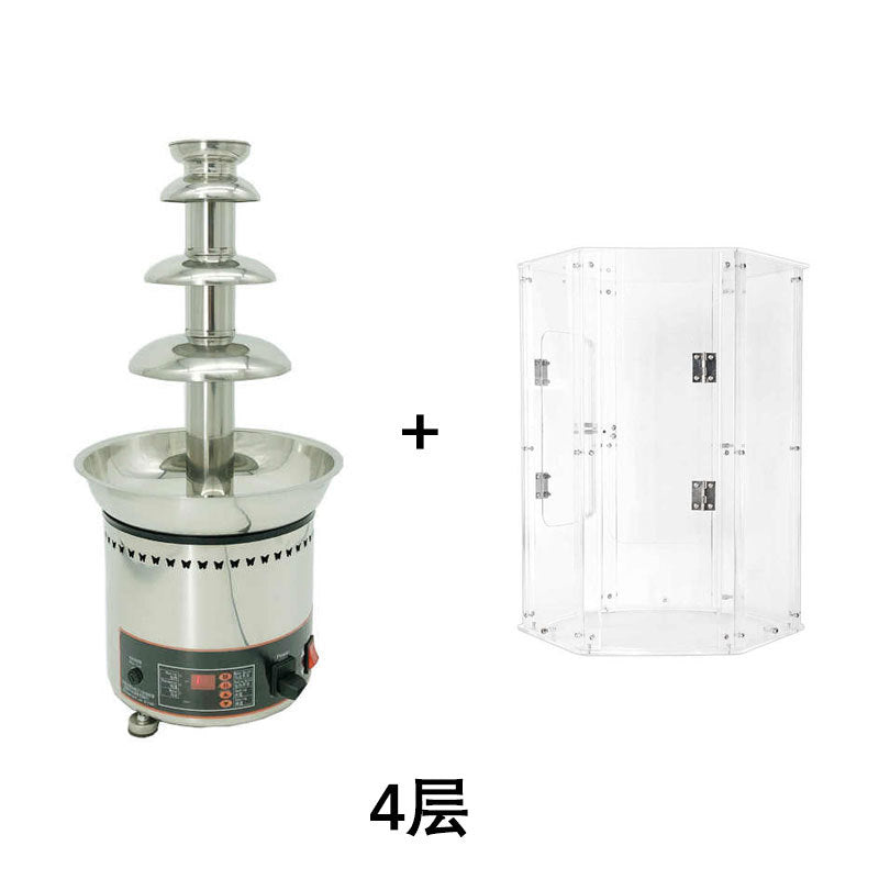 Commercial chocolate fountain/waterfall machine - 4/5/6/7 tier windshield cover - pvc windproof & dustproof plastic isolation shield