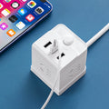 Magic cube socket converter multifunctional with usb mini compact travel portable extension strip for home power strip