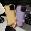 Matte tpu magnetic compatible iphone 17 pro max phone case, solid color 16 with velvet interior, apple 15 official style case