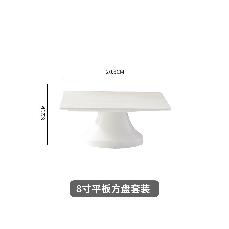 Dessert plate display stand set, cake tray, afternoon tea tableware, snack holder, cold food plate, tea break platter