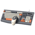 Leikui r903 wired office business keyboard and mouse suit desktop computer notebook fashion color matching keyboard and mouse suit