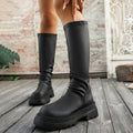 Women's boots: new autumn/winter  collection - chunky heel, retro "maillard" style, high boots, plus size available, wholesale for cross-border e-commerce