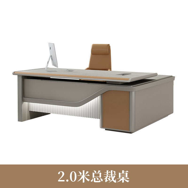 Boss Desk Small Executive Desk President Desk Single Computer Desk Boss Desk Manager Office Desk and Chair Combination