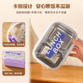 student lunch box office worker 304 stainless steel compartment lunch box portable single-layer stainless steel lunch box