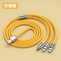 120w zinc alloy 3-in-1 super fast charging cable - compatible with huawei, apple, and android devices - wholesale direct from factory