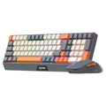 Leikui r908 wireless bluetooth office & entertainment dual-mode colorful keyboard and mouse combo - stylish office set