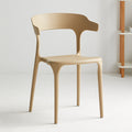Plastic backrest chair horn chair pp casual coffee chair scandinavian style milk tea shop cafe dining chair armrest commercial