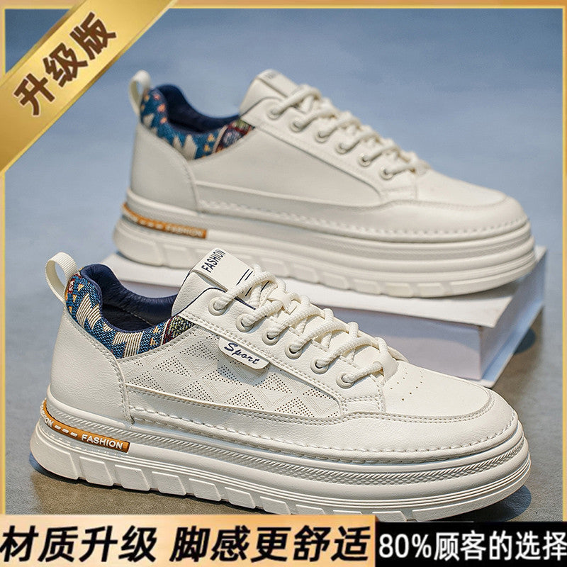 Popular men's shoes springniche style original easiest for matchcasual sneakers men's sports thick sole heightening xiaobai trendy shoes