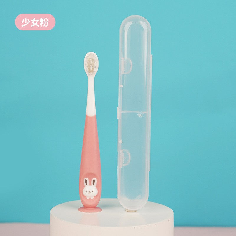 Cartoon children's toothbrush, soft-bristled toothbrush 1-12 years old baby soft-bristled oral cleaning toothbrush box wholesale