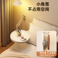 Foldable coffee table small round table creative suspended side table living room side table for home bedroom wall hanging bedside storage table