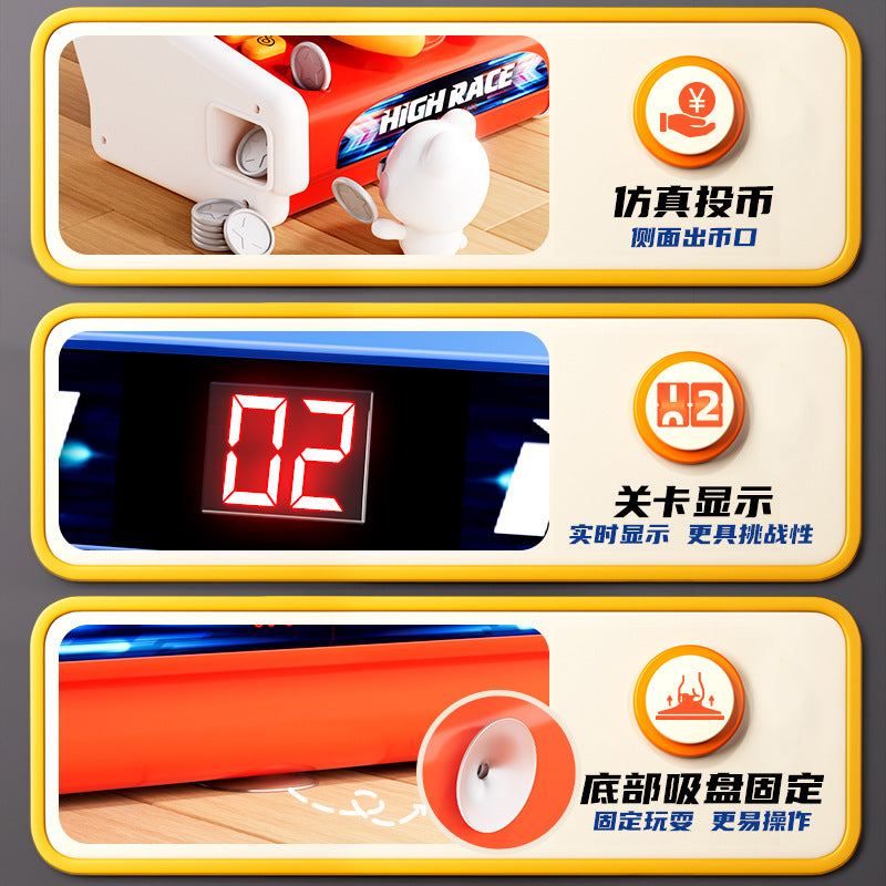 Children's steering wheel racing simulation game console adventure electric sound effects children's driving toys gift box