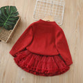 Girlsweater zodiac year red fall and winter style baby pullover shirt new arrival half body sequin christmas new yearsuit
