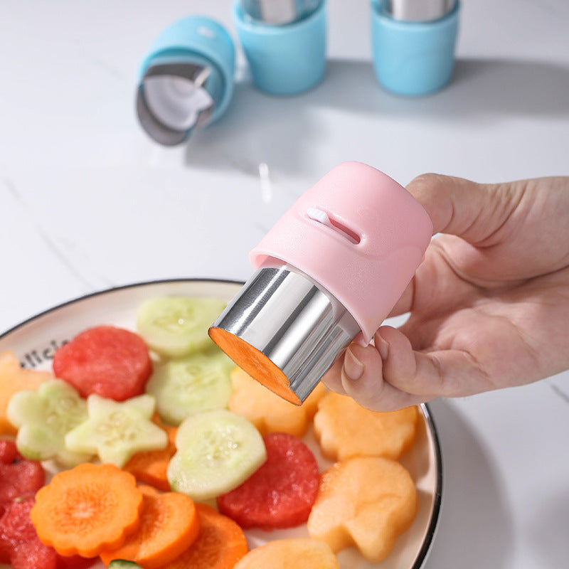 Ready-to-ship new 2-in-1 stainless steel edge-sealing press-type wonton/fruit/cut flower cutter & butterfly noodle mold