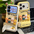 Three-dimensional fun doll leather pattern suitable for apple 17promax mobile phone case iphone15 protective anti-fall sheath 13