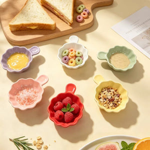 Carefully selected cream style dipping dish ceramic for home hot pot seasoning dish good-looking barbecue dipping sauce dish soy sauce vinegar dish