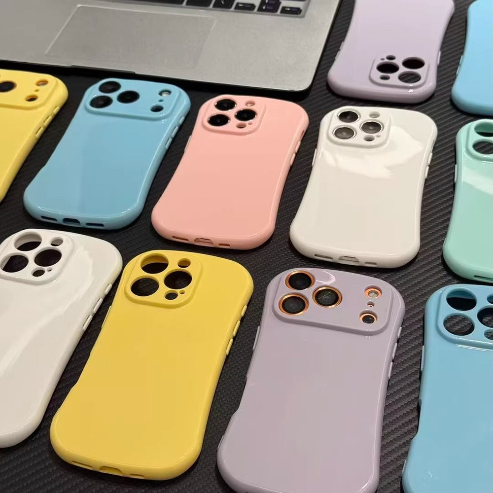 Milky sweet soap shell solid color phone case for iphone 17 pro, apple 16 full coverage drop-proof protective case wholesale