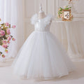 Girls' dresses  new collection: beaded birthday, piano recital, flower girl, runway performance, mesh princess dress for girls (sizes for mid-to-large children)