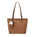 Korean style vintage shoulder bag - women's niche design, embossed texture, underarm bag, large capacity tote