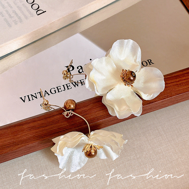 Super fairy frenchretro flower tassel earrings for women classysenseniche styleelegant gentle seaside holiday style earrings