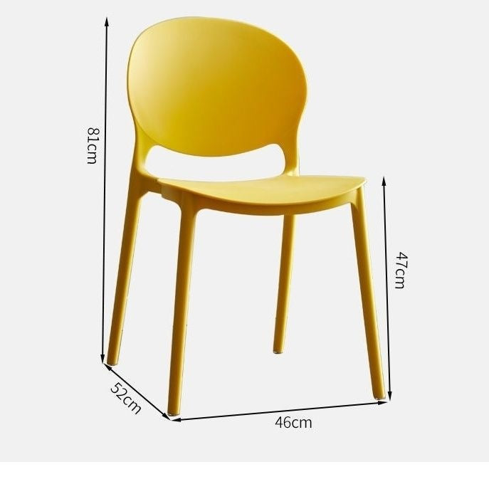Plastic chair thickened backrest dining chair dining table for homeaccessible luxuryclassy sense negotiation stool stackable catering commercial