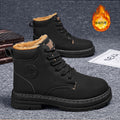 Boots men's high-top fleece-linedheattechwinterworkwear boots british style short boots k-stylewaterproof boots men's trendy shoes