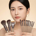 12-piece cangzhou makeup brush set - beginner-friendly soft bristle powder brush, eyeshadow brush, complete brush set, beauty tools, blush brush