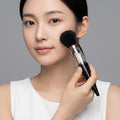 Conical 5-in-1 portable makeup brush set - includes single powder brush, multi-functional eyeshadow brush, blush brush, and makeup brush