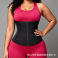 European and american cross-border shaping summer breathable tight corset waist seal zipper double layer mesh pressurized abdominal belt for women