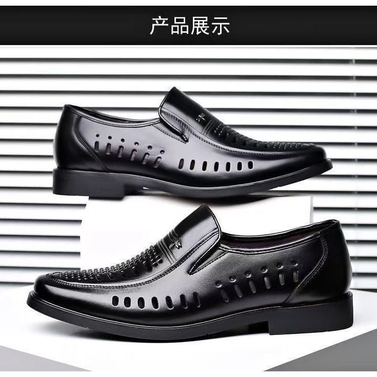 【military-grade leather shoes - premium quality】100% full grain cowhide leather, clearance sale! soft sole leather shoes for men, perfect for casual and business wear