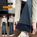 Girls' jeans - spring/autumn collection  - new styles for mid-to-large children - autumn fashionable straight-leg wide-leg pants - kids' trousers
