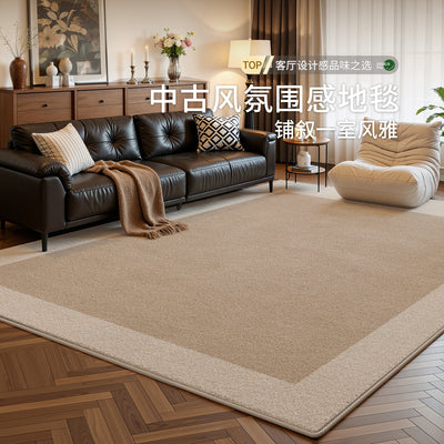 Medieval style carpet living room 2026 new arrivalfrenchretrocasual sofa blanket bedroom waterproof washable and wipeable floor mat
