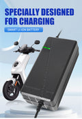 lithium battery charger, specifically designed for 36v, 48v, 60v, and 72v two-wheeled vehicles, scooters, and smart electric vehicles