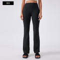 New women's high-waisted yoga pants - tummy control, hip lifting, casual wide leg flare leggings for outdoor wear, sports, fitness, and yoga - daw185